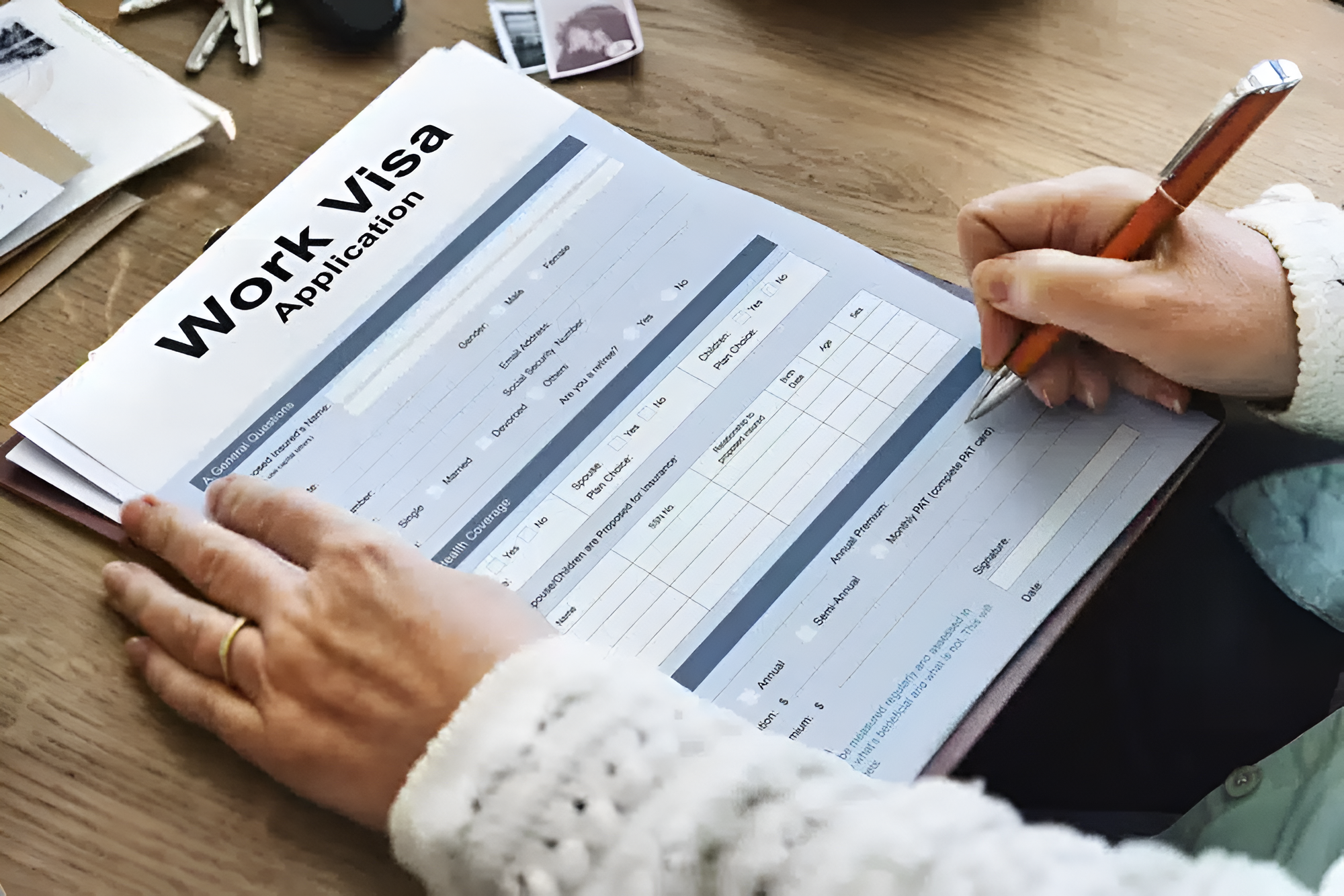 Work visa documents for Gulf countries